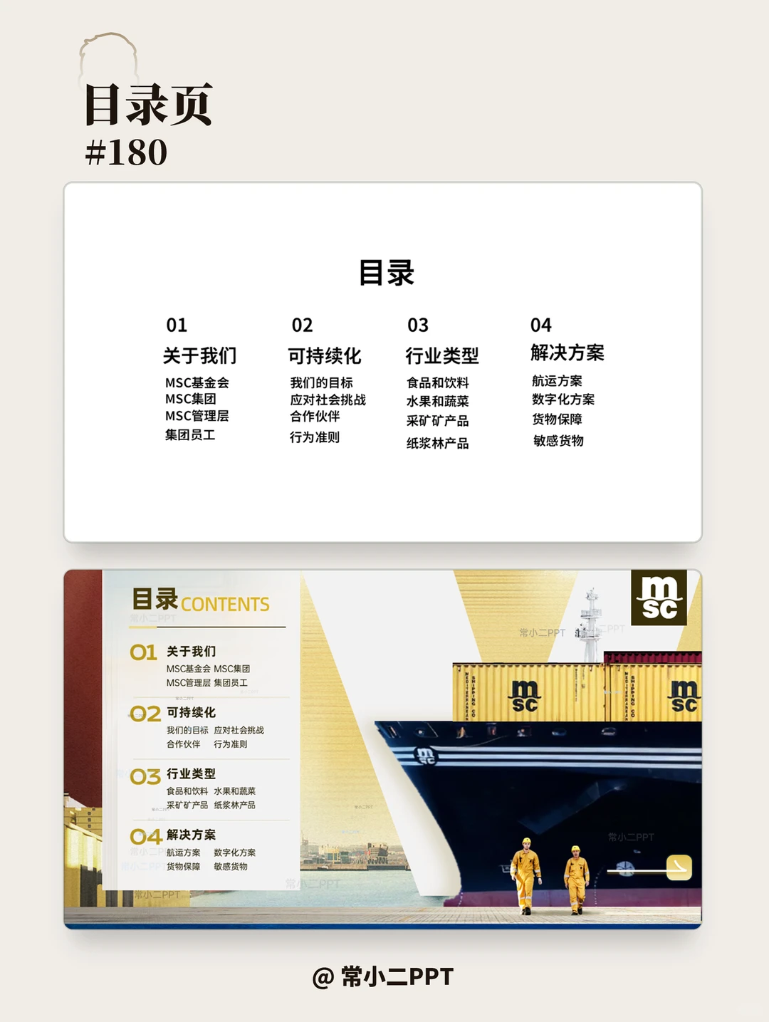 MSC地中海航运宣传PPT