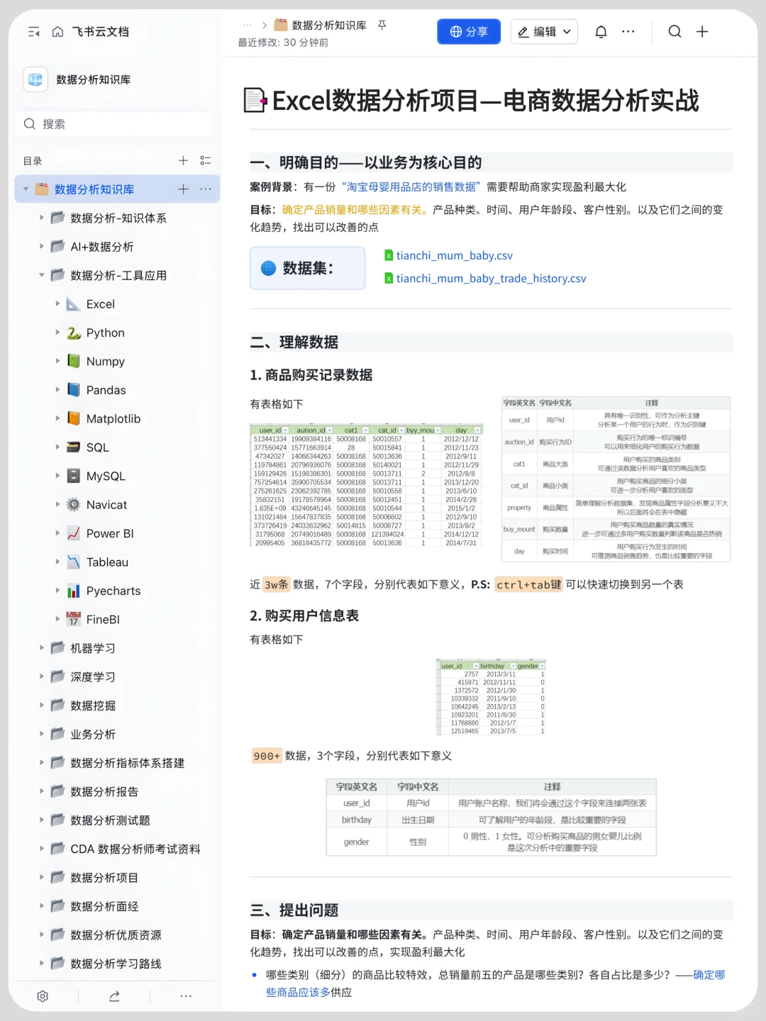 利用Excel分析电商用户行为实战