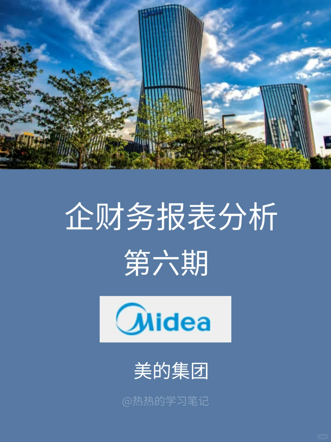 财务报表分析-NO.6 美的集团