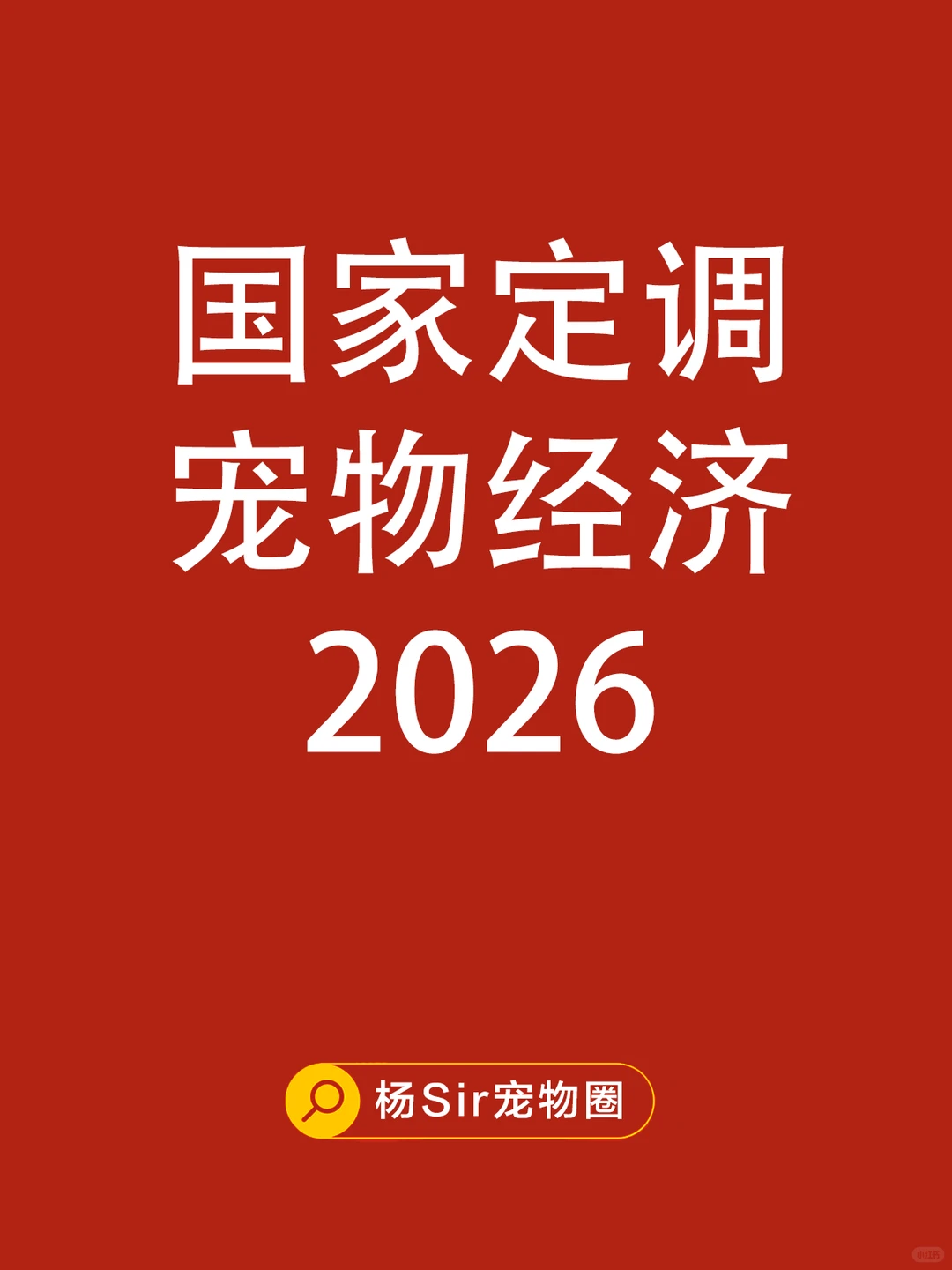 2026，宠物行业，三个新风口
