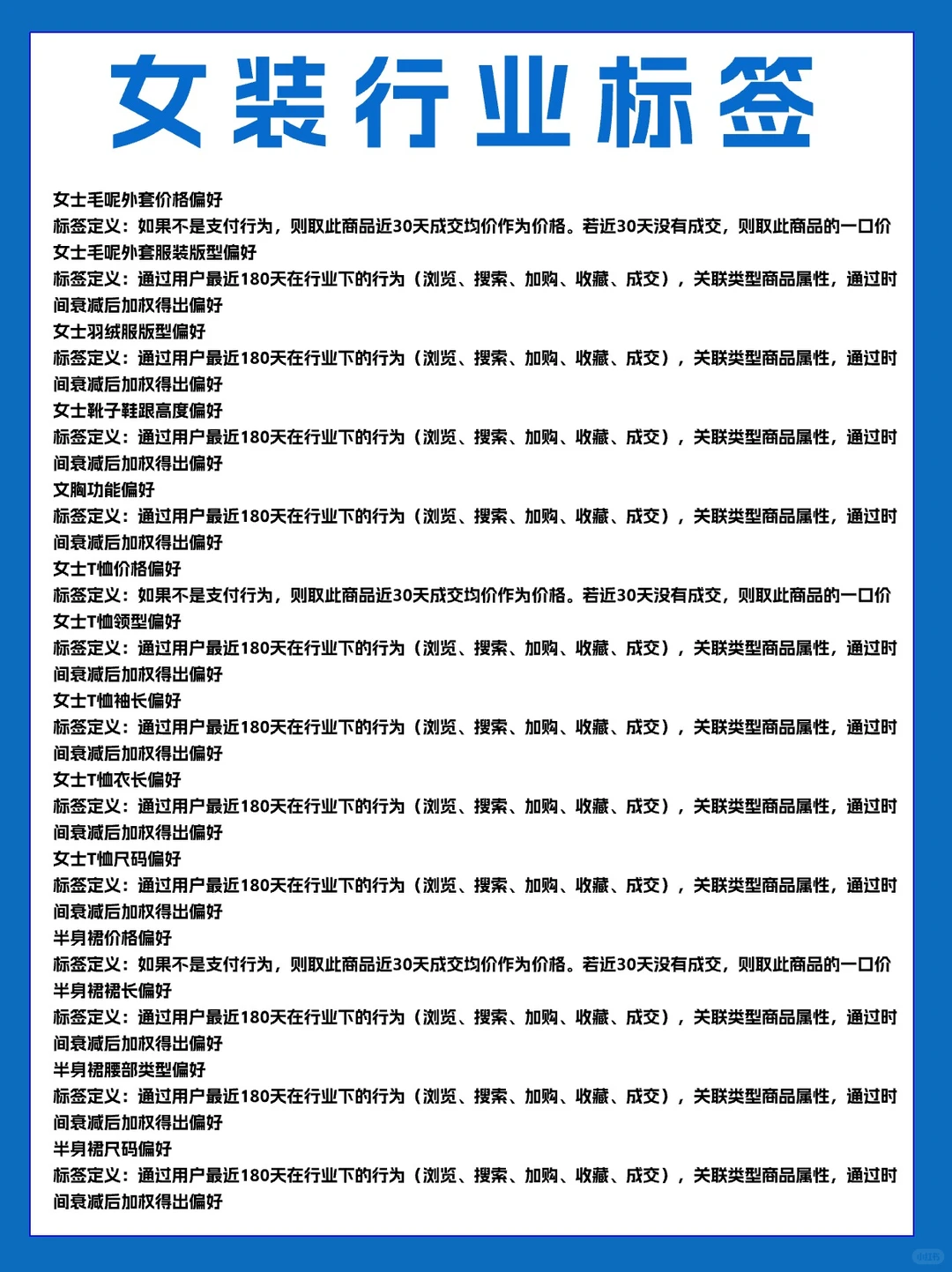 人群标签超全汇总