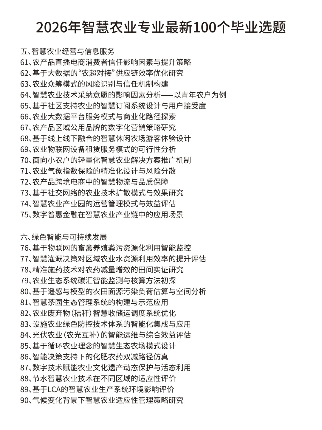 这才是智慧农业专业选题天花板啊