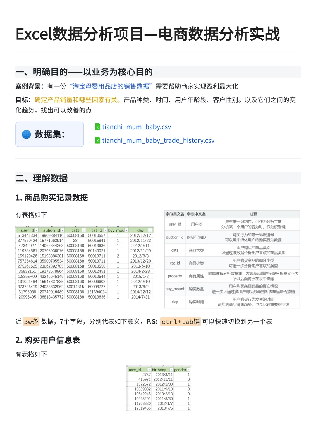 利用Excel分析电商用户行为实战