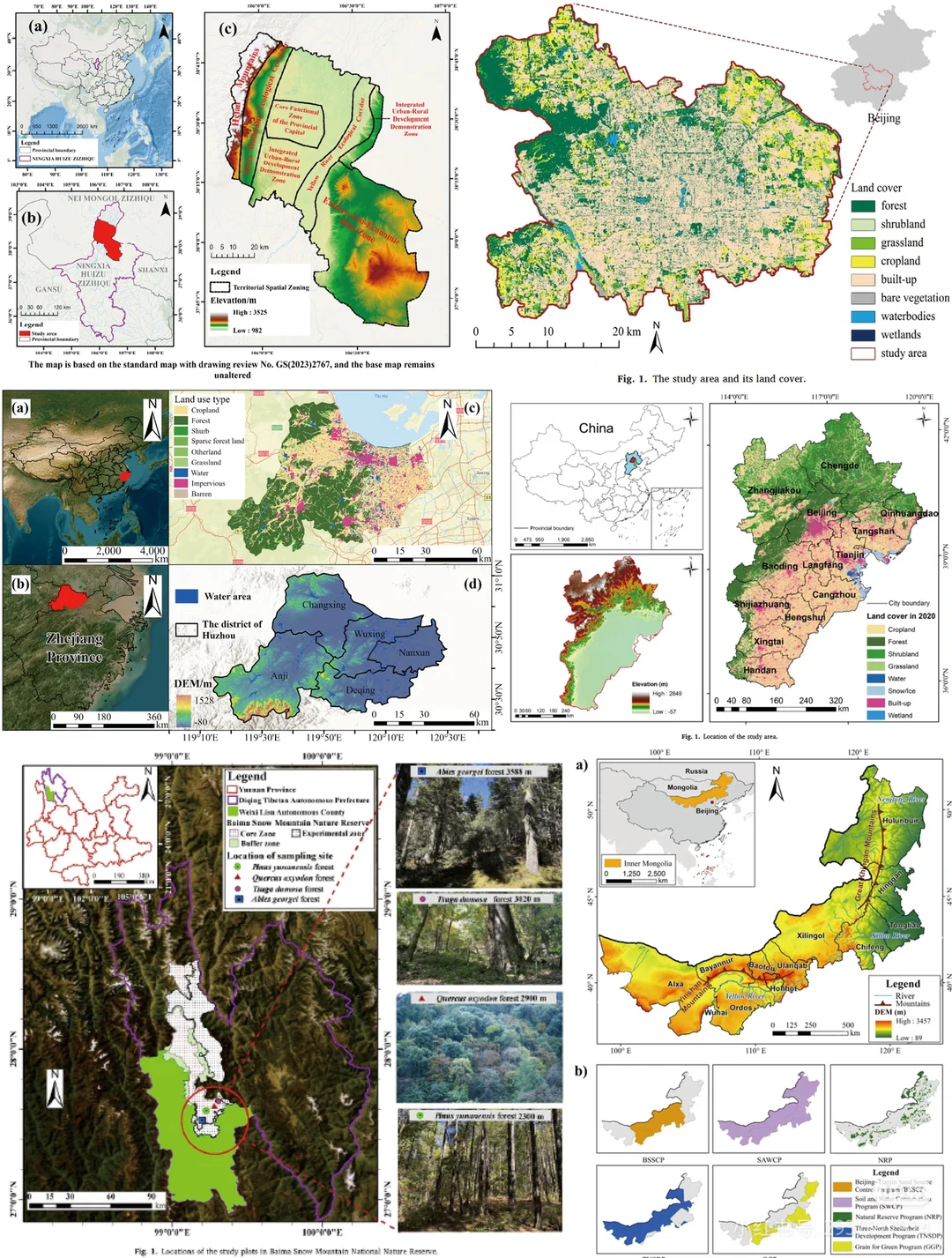 ArcGIS代做制图，研究区概况，数据帮下载
