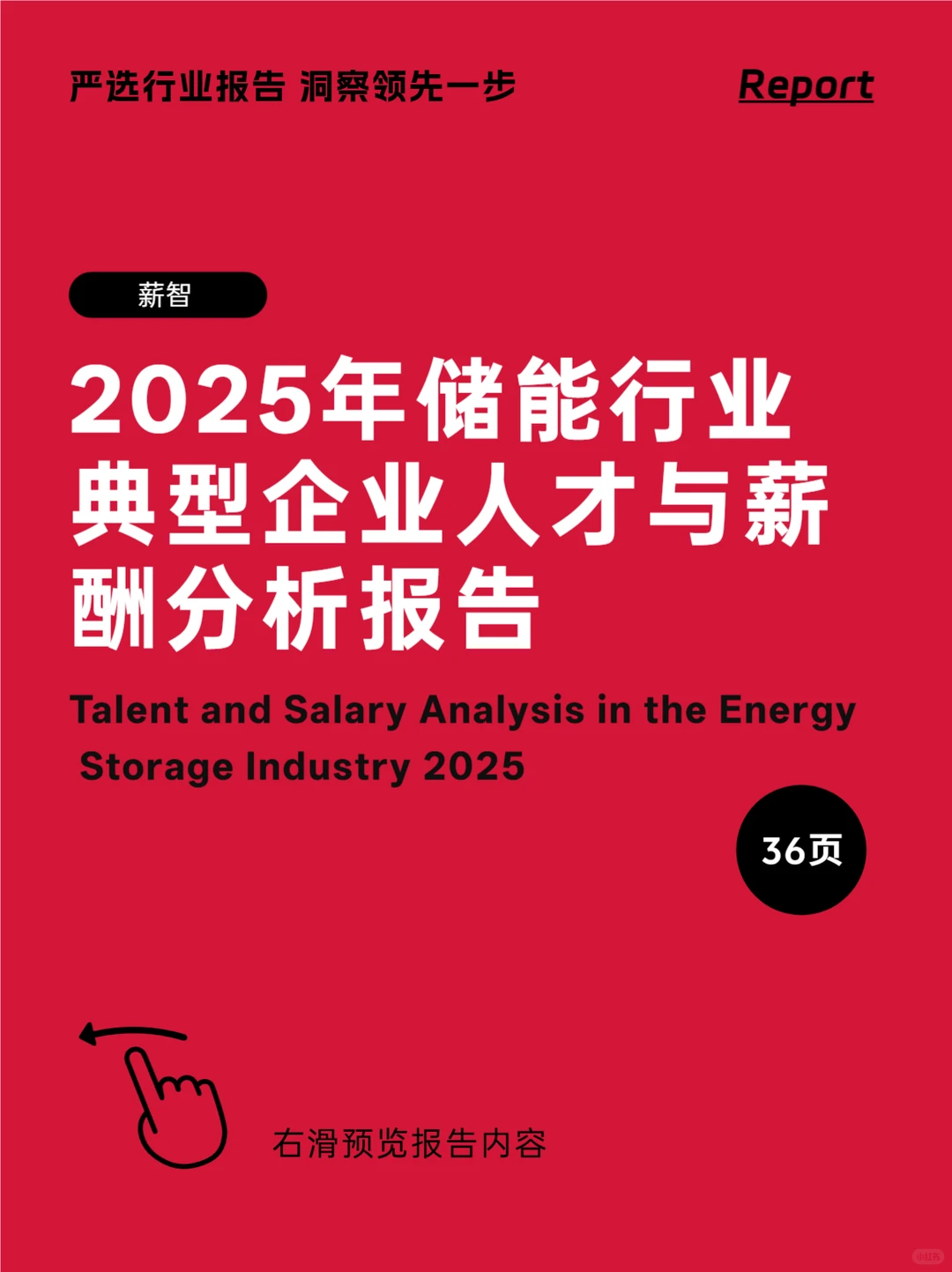 36页报告｜薪智：2025年储能行业人才与薪酬洞察