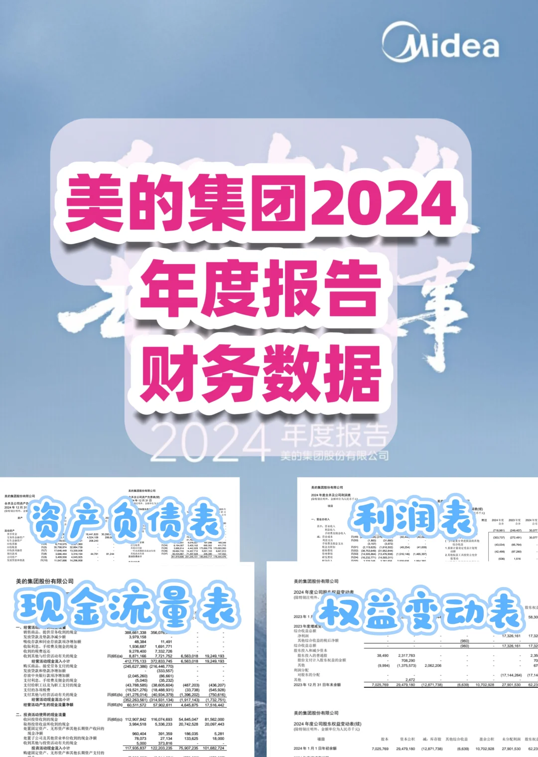 商挑会计｜美的集团2024年报已出！！