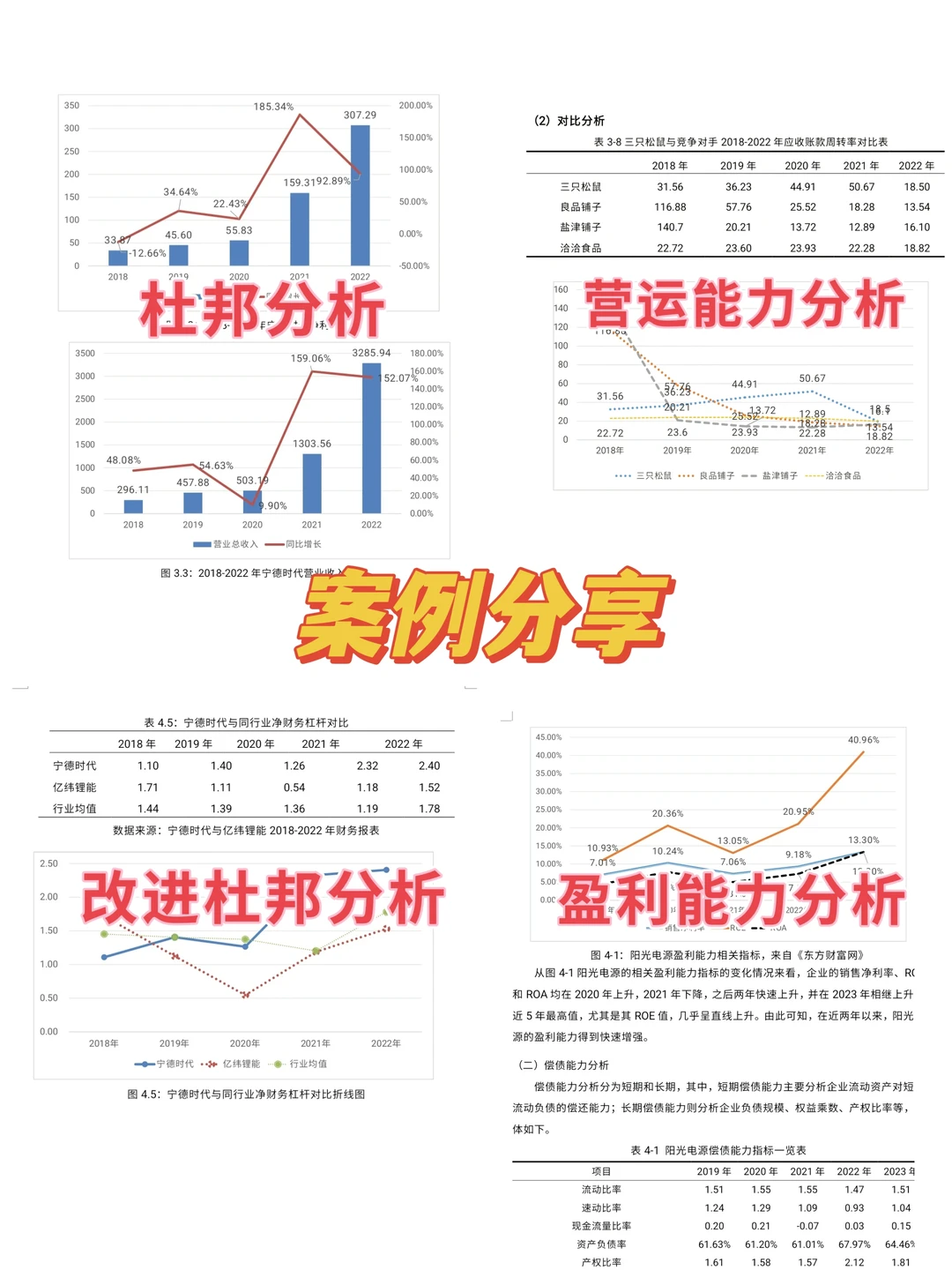 财务报表分析 财务指标分析 财务模型分析