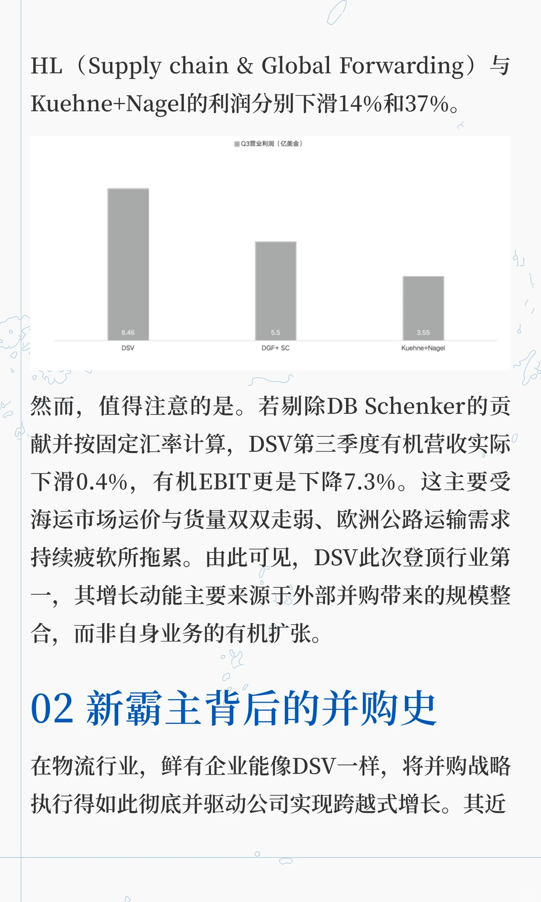 并购催生的全球物流新霸主