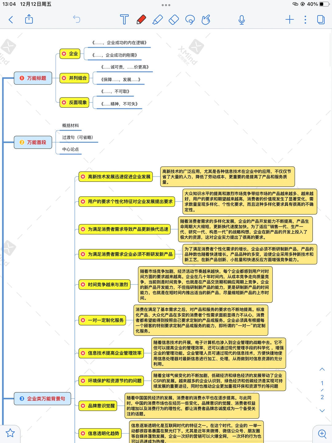 【自用】论说文终极模板10天冲刺旱区55+