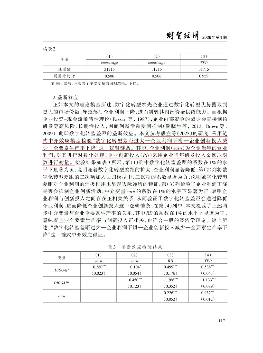 文献分享‖数字转型鸿沟与企业全要素生产率