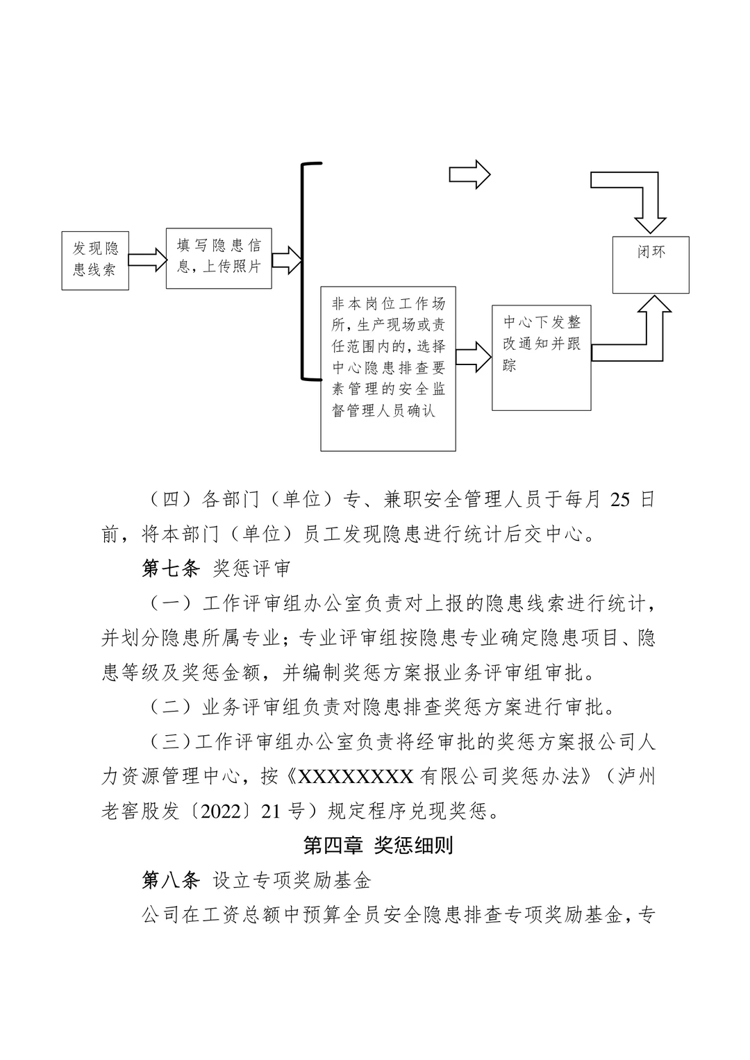 企业隐患内部报告奖励和安全“红线”制度