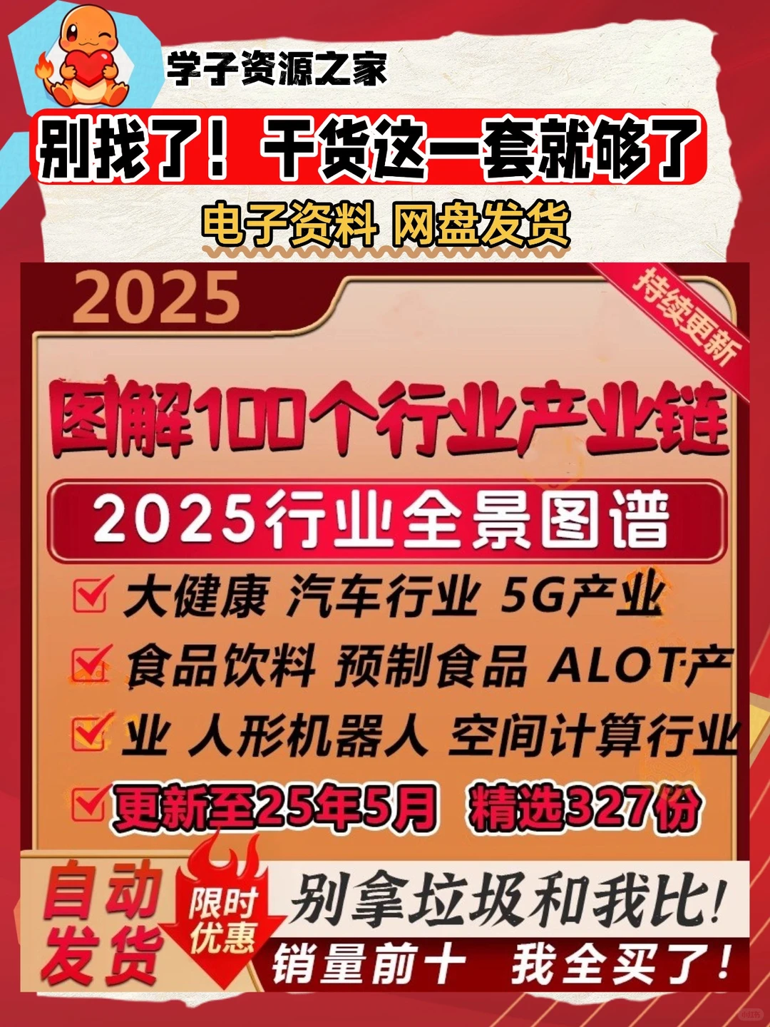 2025新版100大行业全景图谱图解