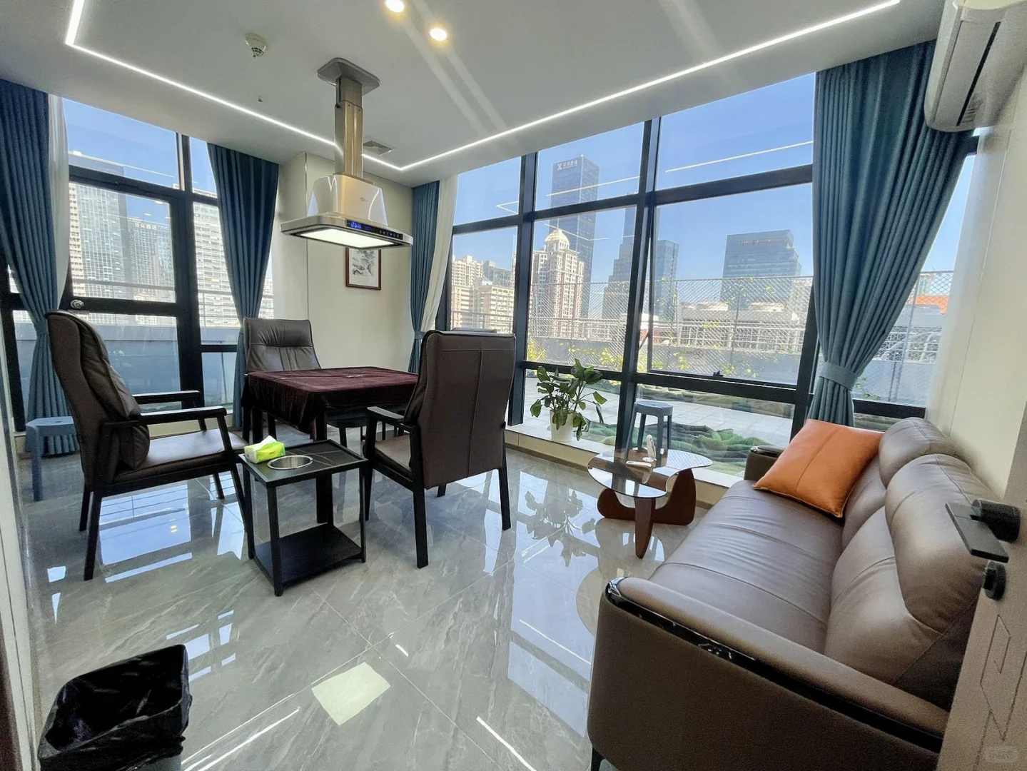 现成棋牌装修适合会所接待茶室