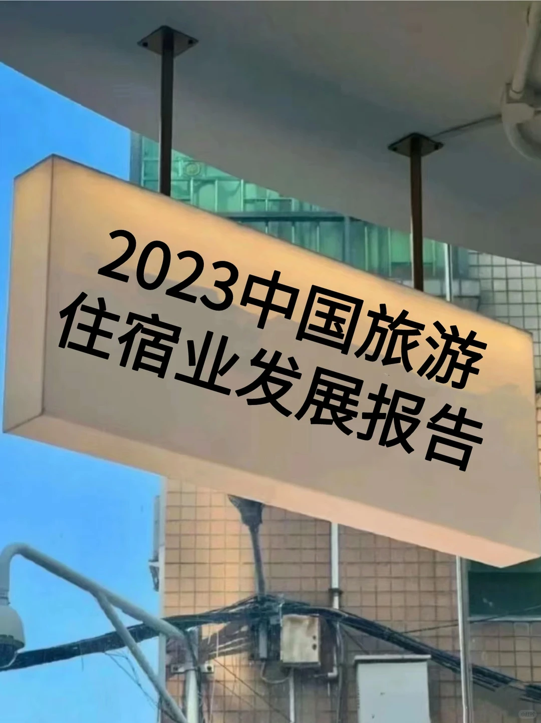 2023年中国旅游住宿业行业发展报告