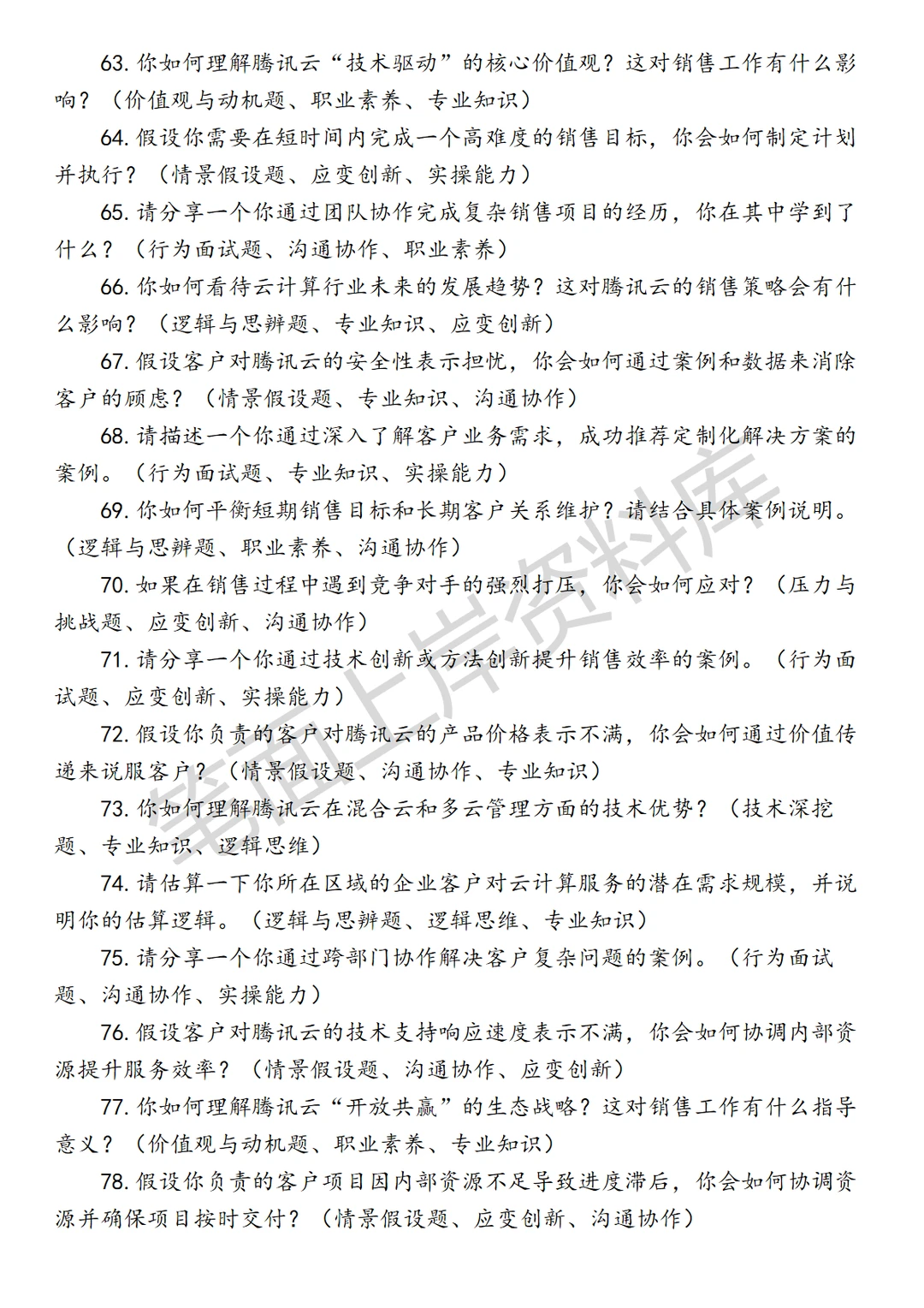 腾讯云泛企业销售经理