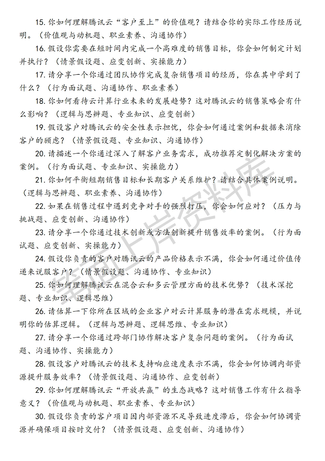 腾讯云泛企业销售经理