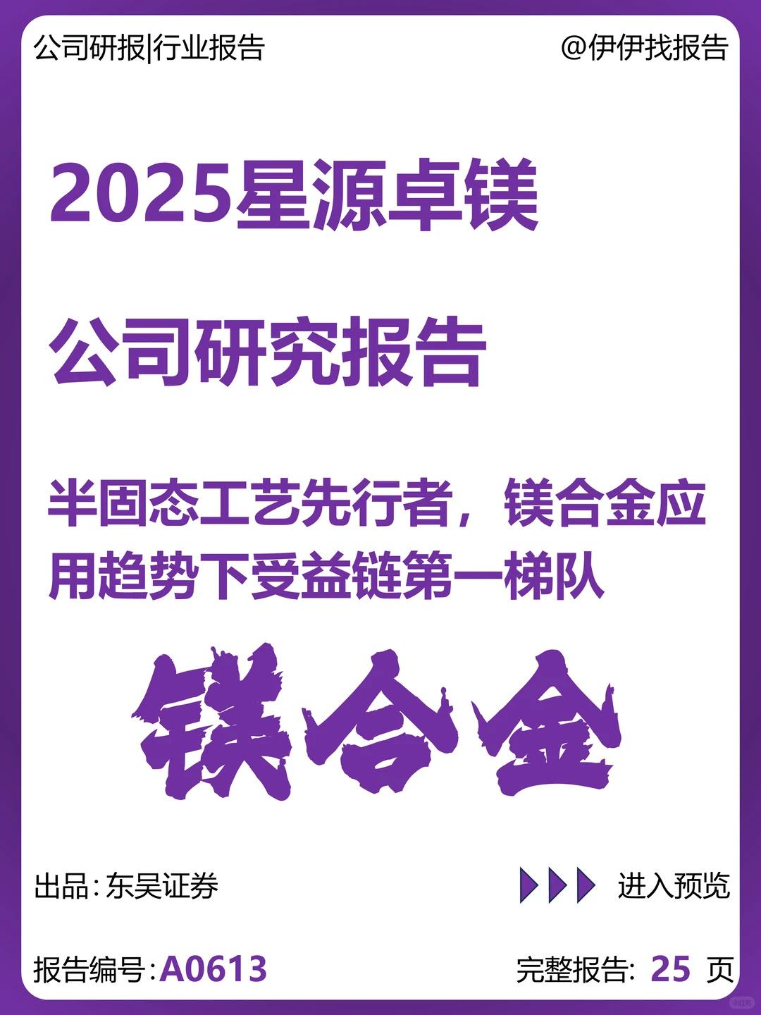 星源卓镁公司研究报告-半固态工艺先行者