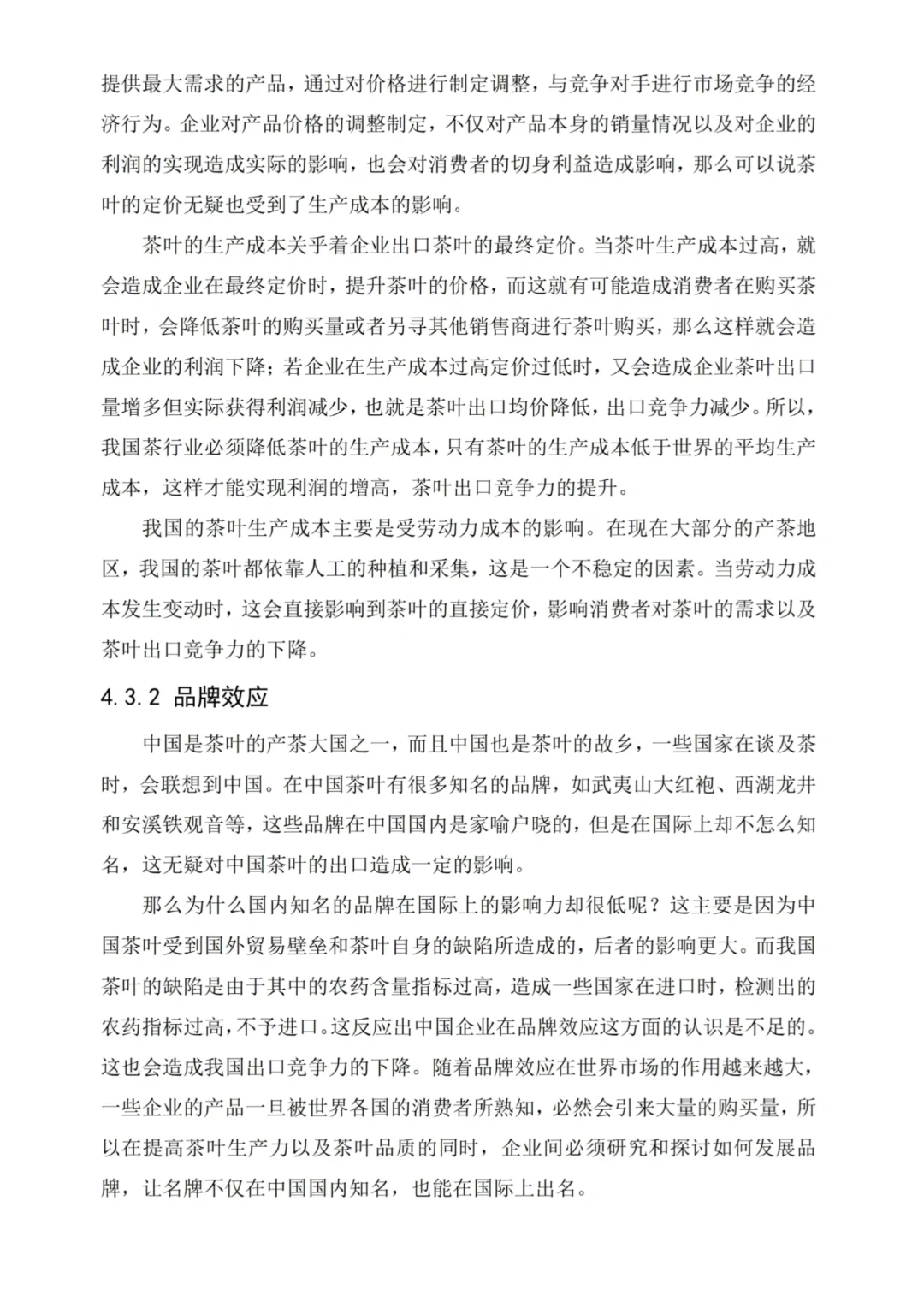 被导夸的国际经济与贸易论文初稿长这样