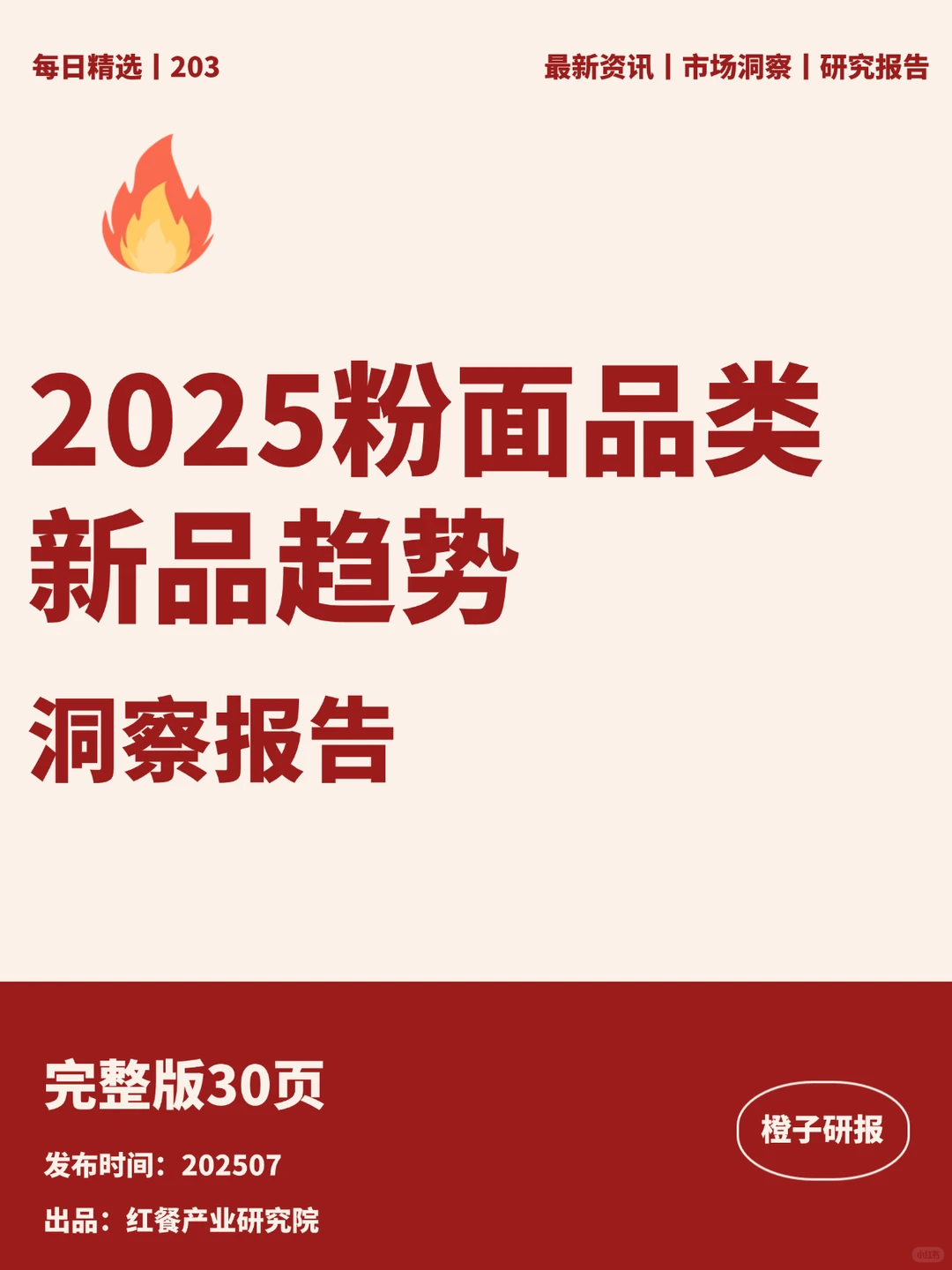 2025粉面品类新品趋势洞察报告