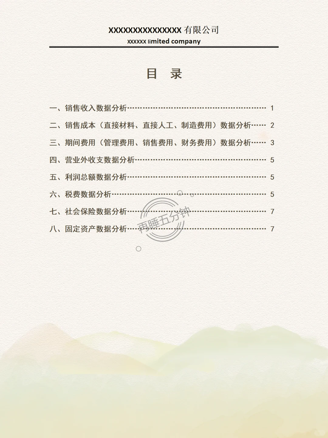 头一次见到这么漂亮的财务数据分析报告！不