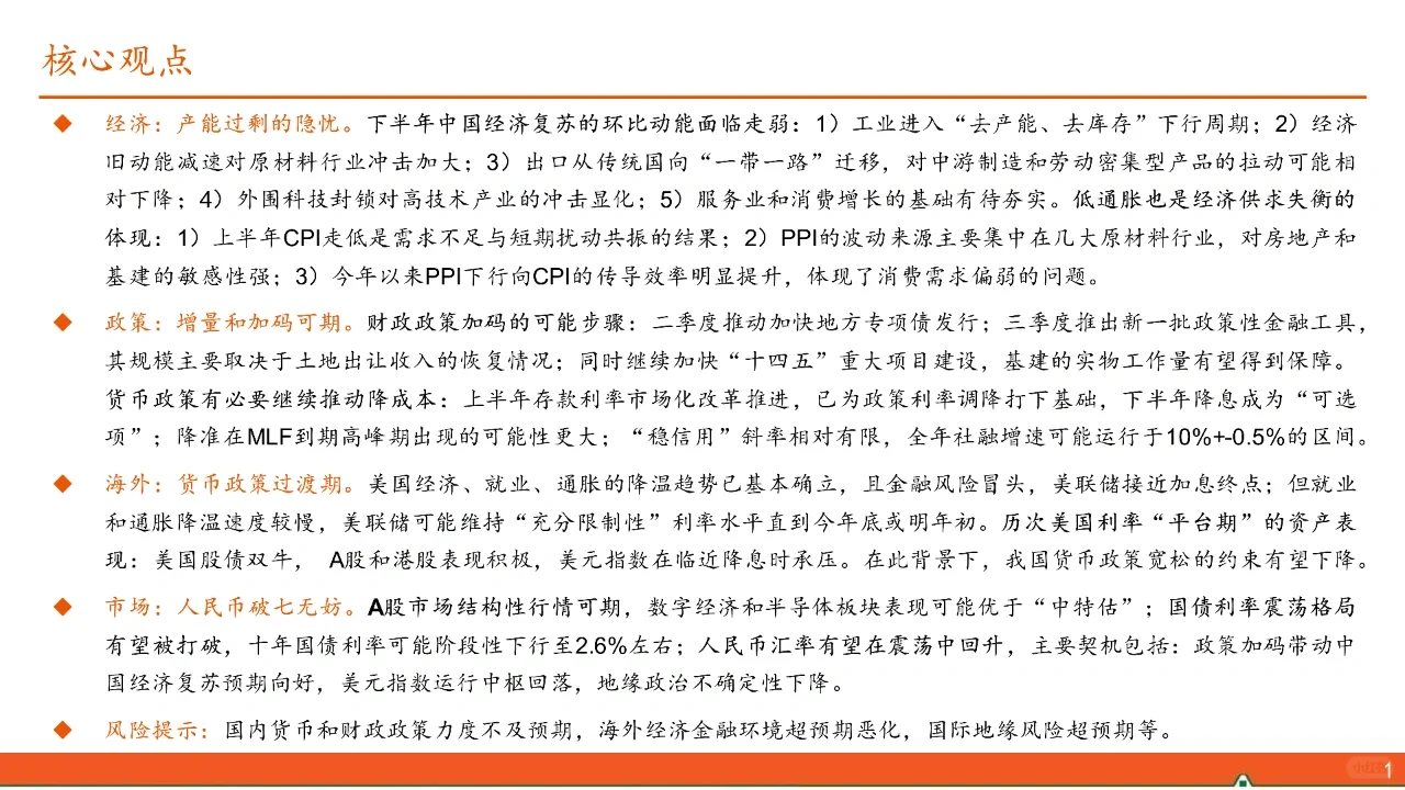 2023下半年宏观经济展望:产能周期下的嬗变