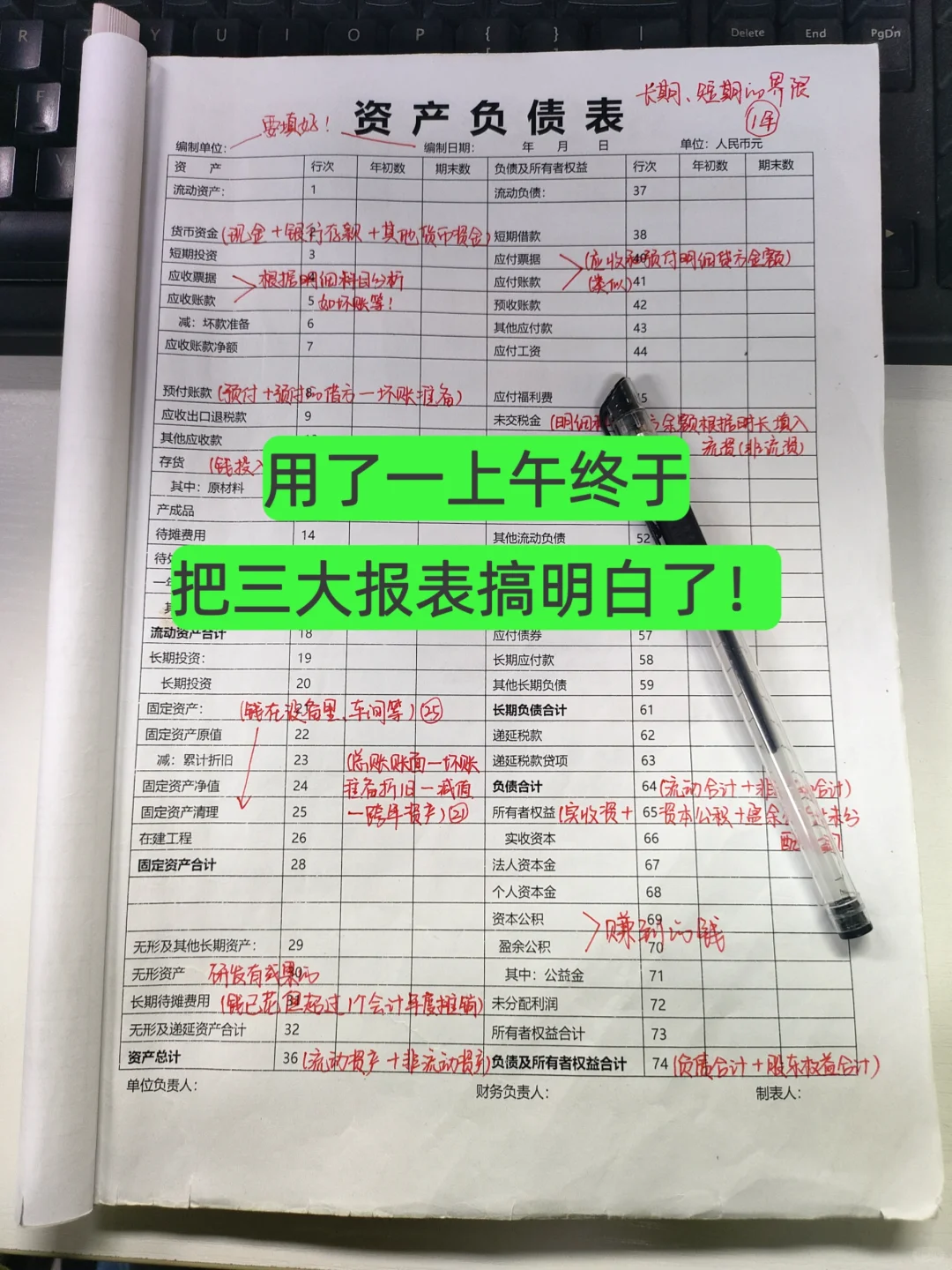 太好了，以后三大报.表再也不用去请教