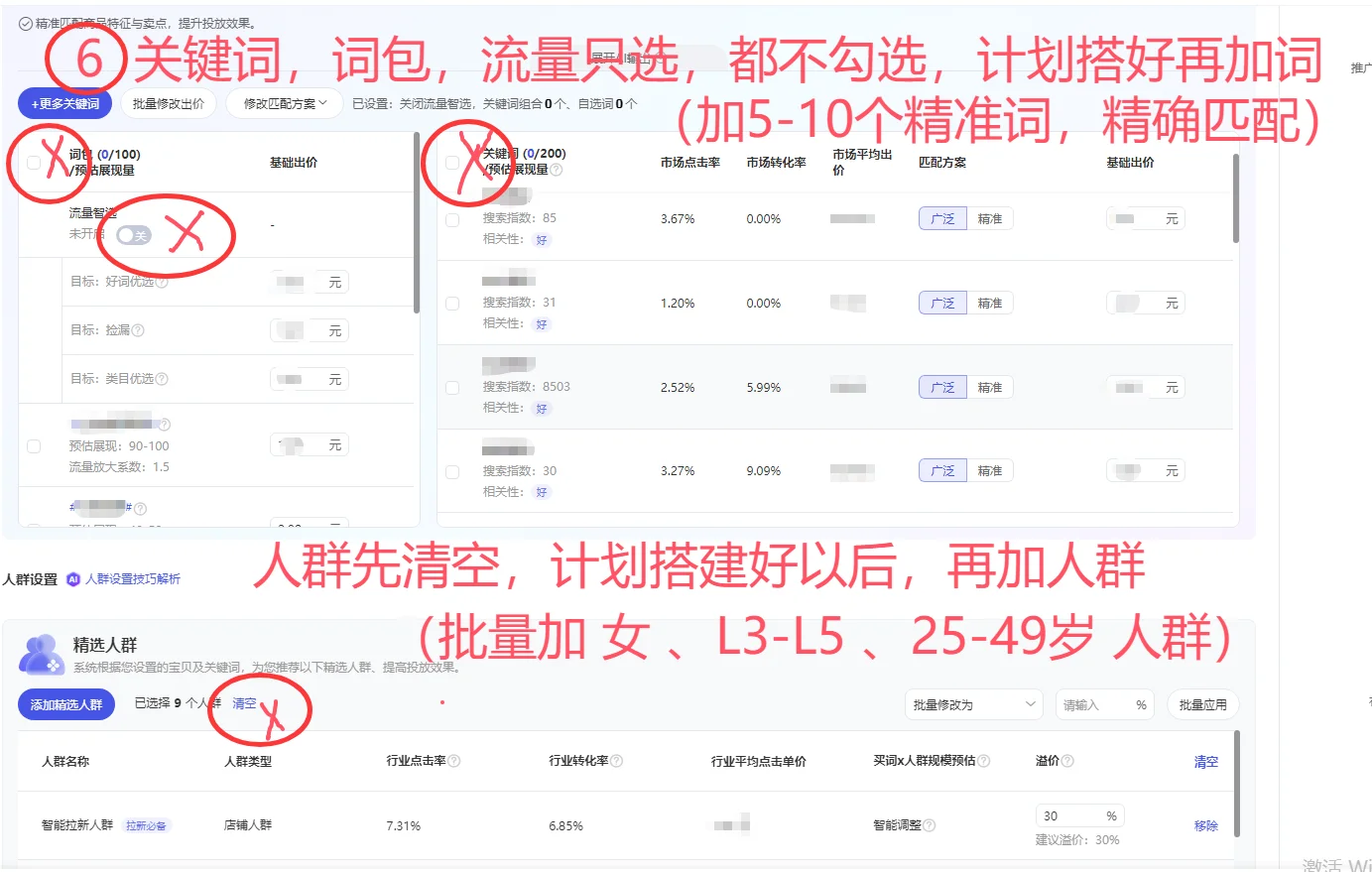 达摩盘，如何查看店铺人群和推广人群跑偏