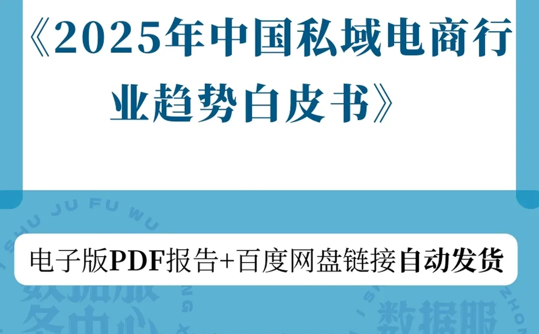 2025年私域电商行业中国趋势白皮书