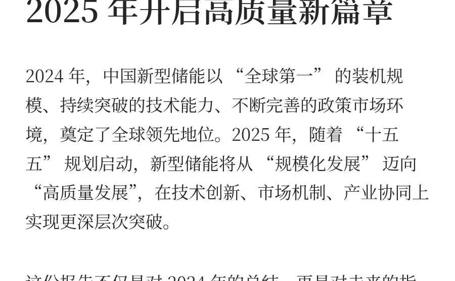 瑞河观储丨2024 中国新型储能发展报告深度