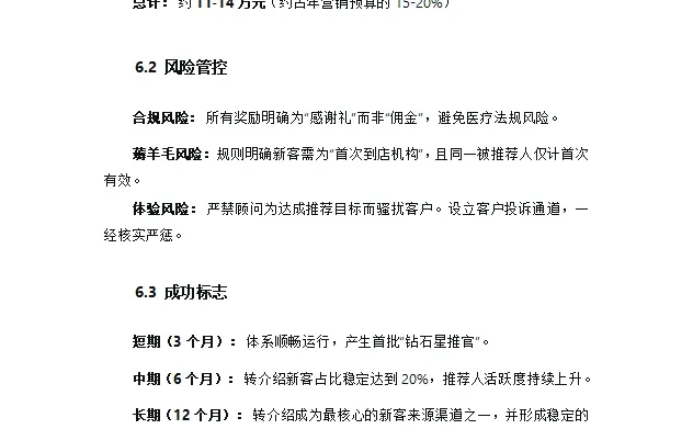 医美机构老客户裂变：转介绍体系执行方案