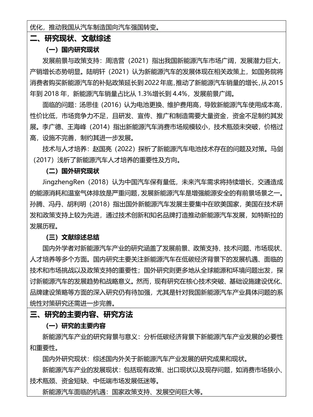 新能源汽车开题报告，不查重直接抄啊?