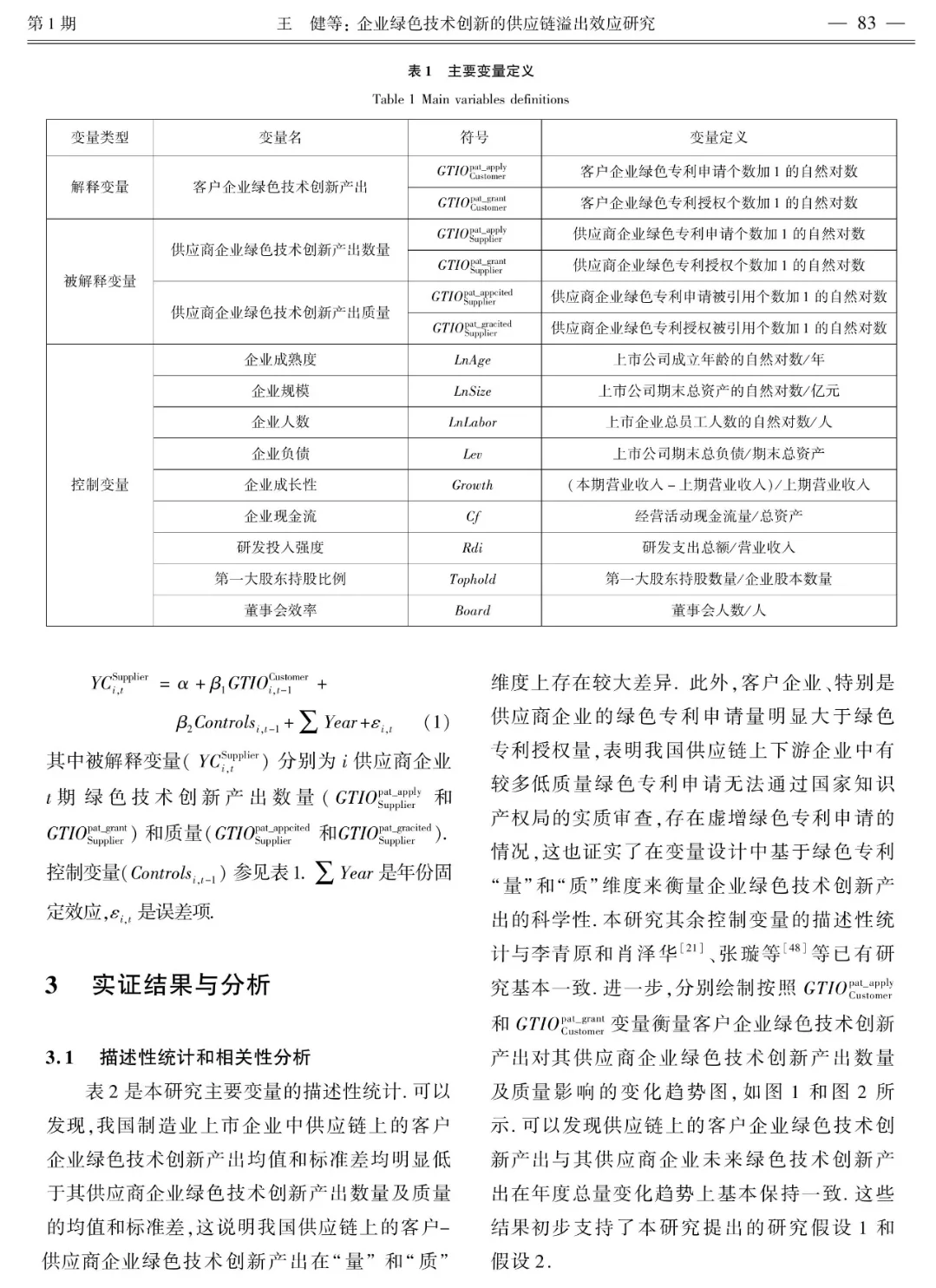 企业绿色技术创新的供应链溢出效应研究