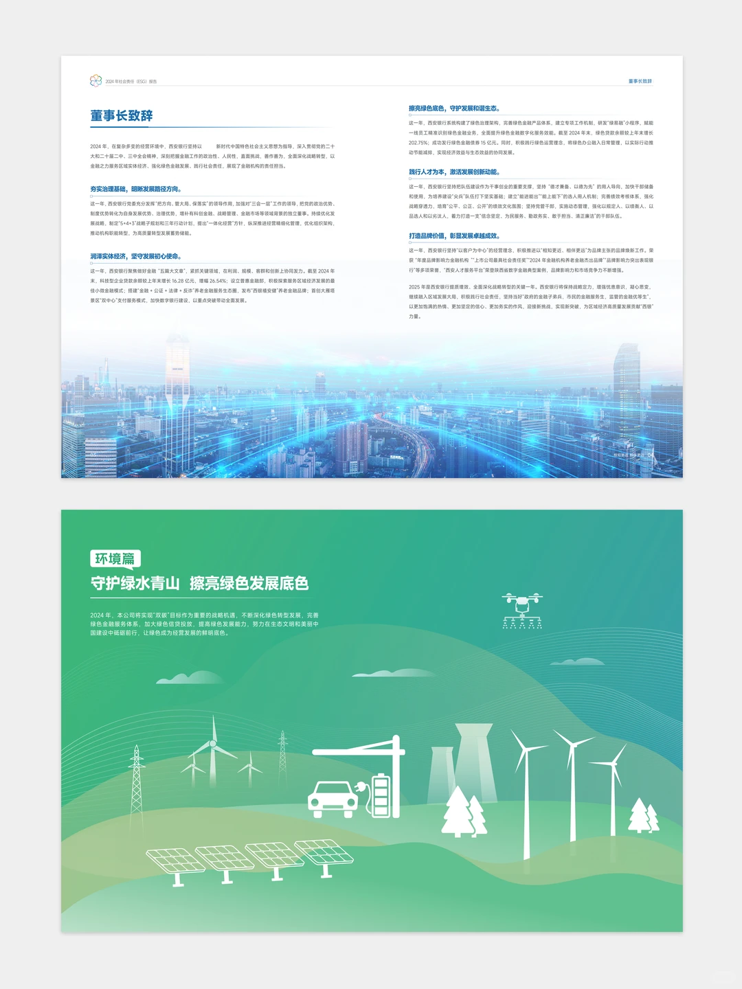 【设计分享】西安银行esg可持续发展报告