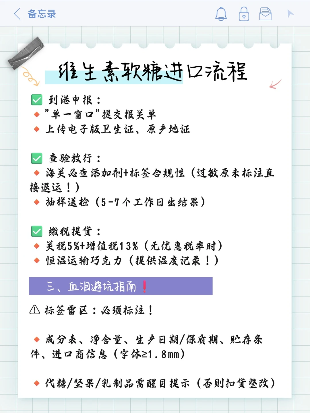 进口 | 维生素软糖保税进口指南!