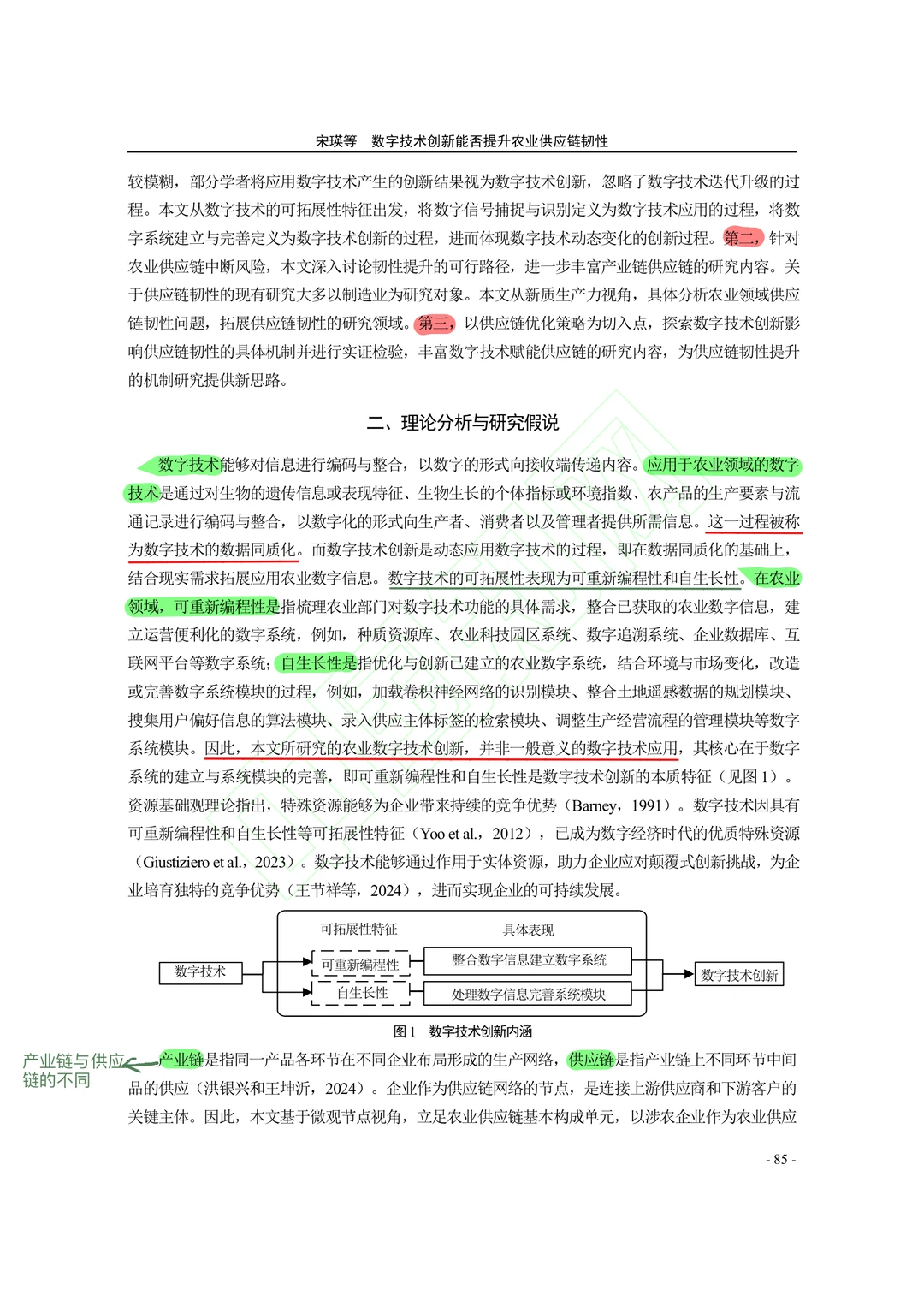 【文献分享】数字技术创新与农业供应链韧性