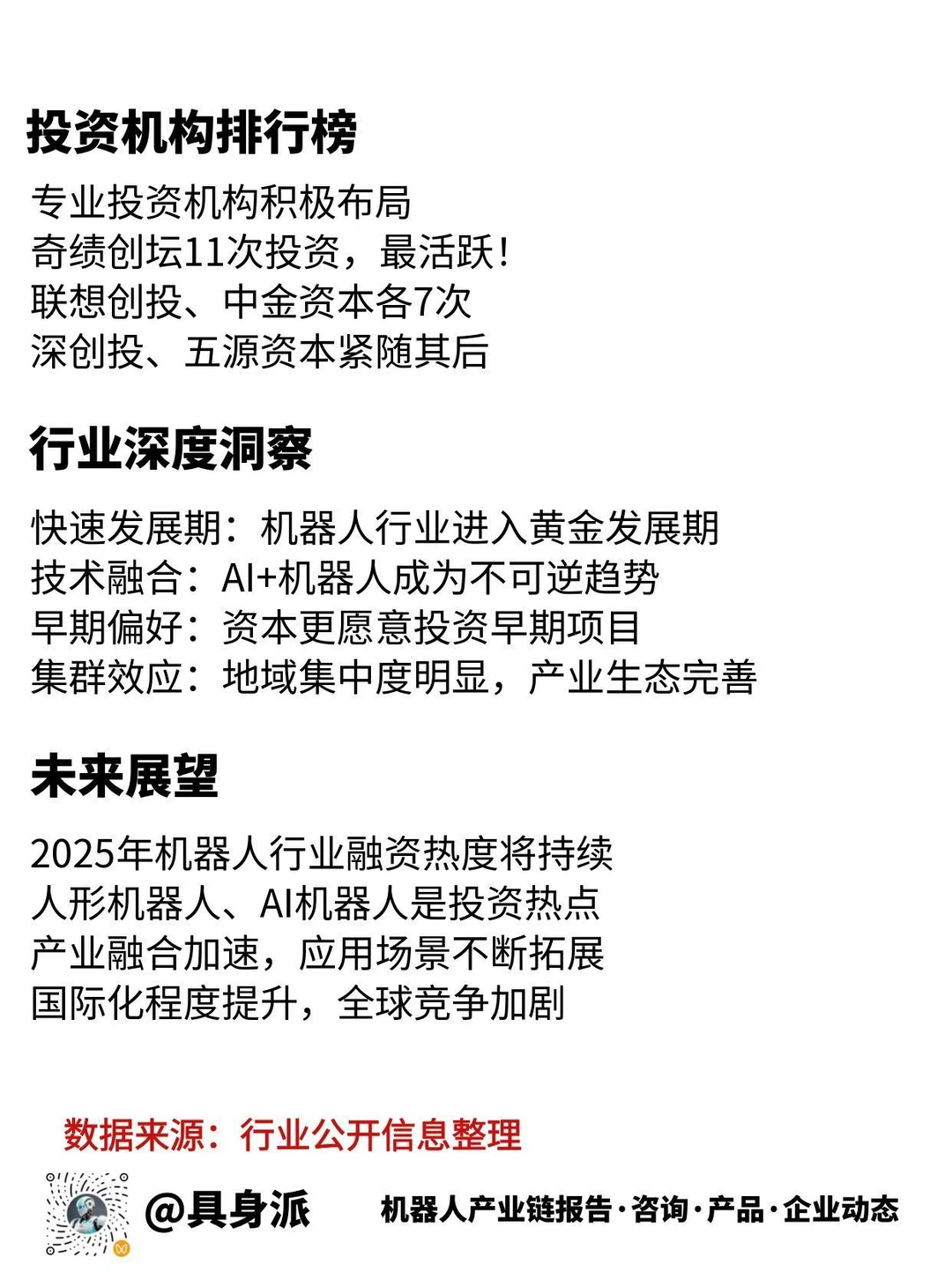 ?2025 机器人融资爆了!附264企业清单!