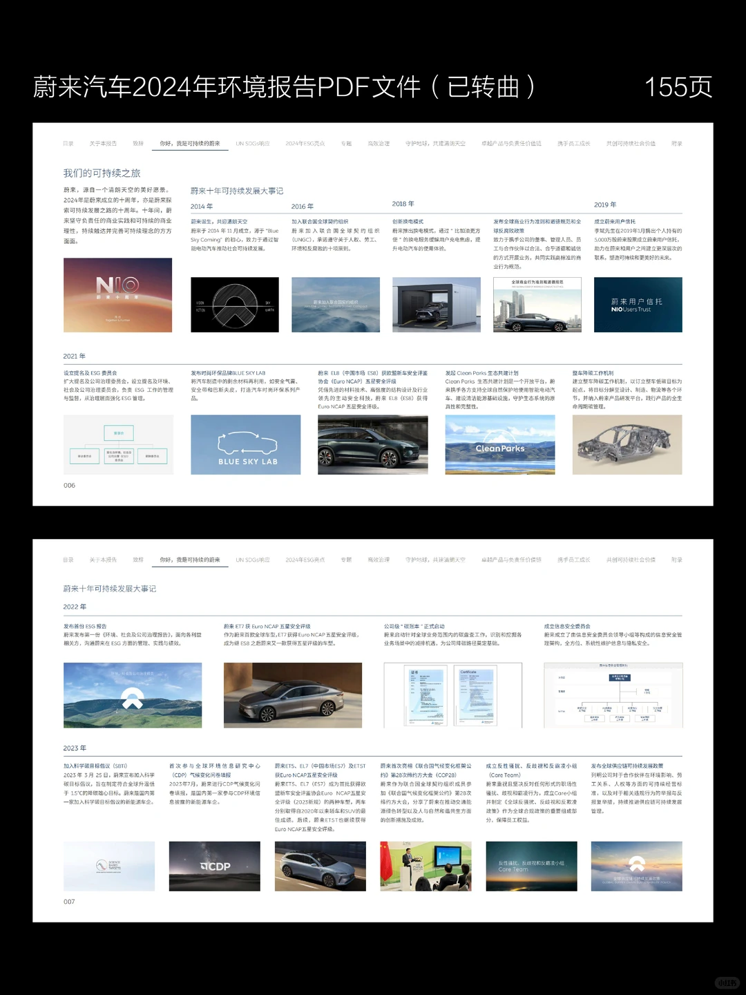 蔚来汽车2024年环境报告PDF文件