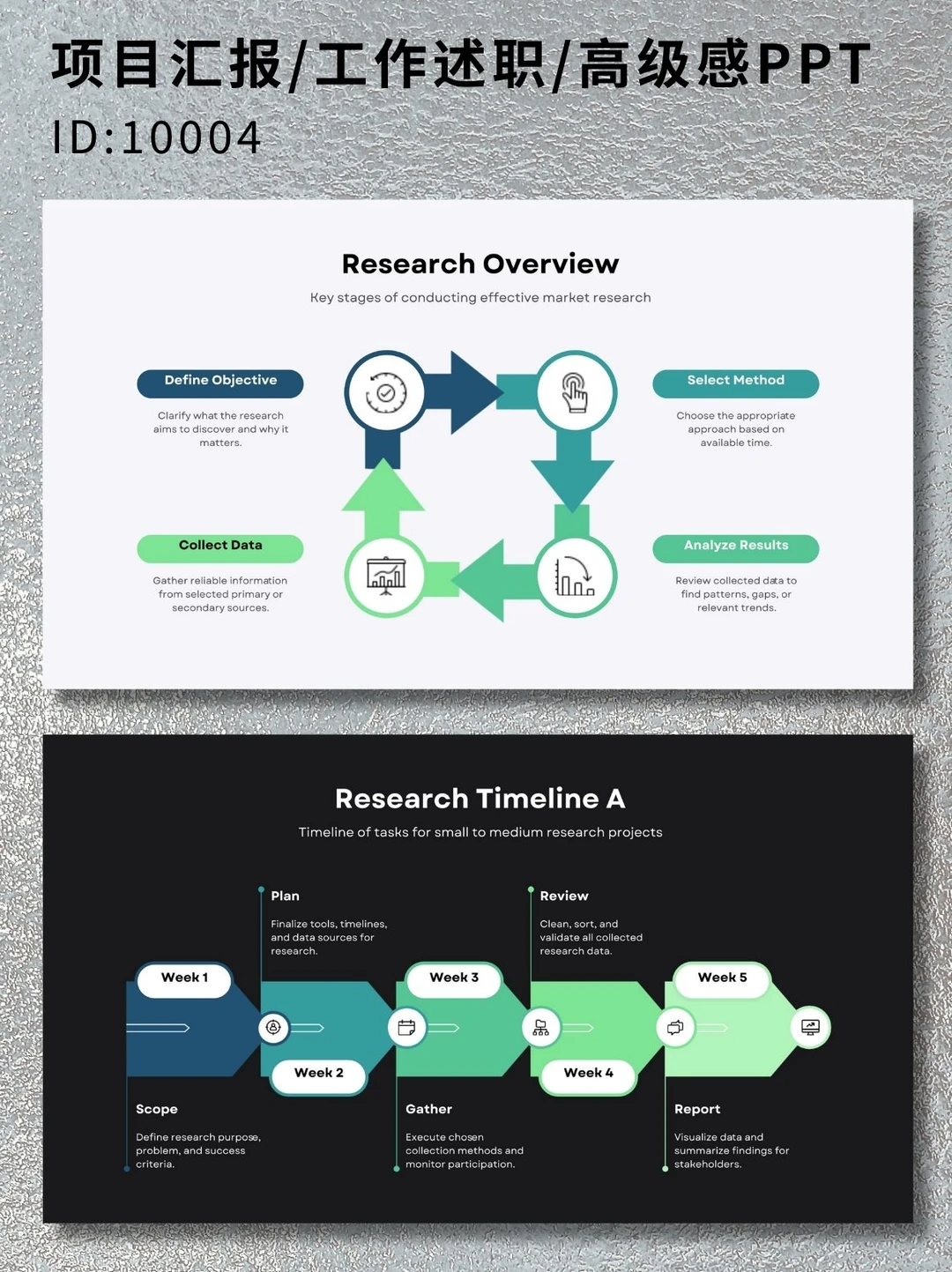 高级感ppt模板|创意逻辑与结构图表库