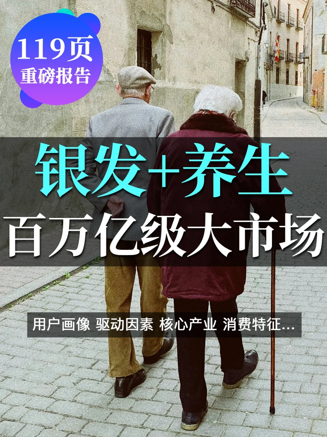 119页报告:银发➕养生?百万亿级大市场?