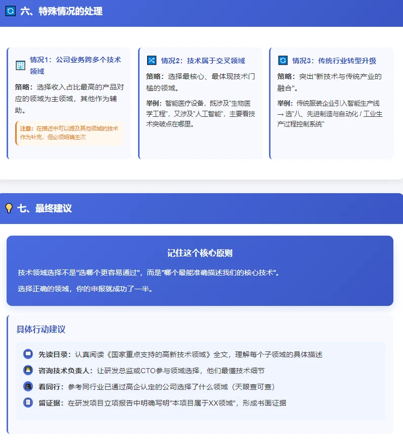 干货分享-高企申报中技术领域选择全攻略