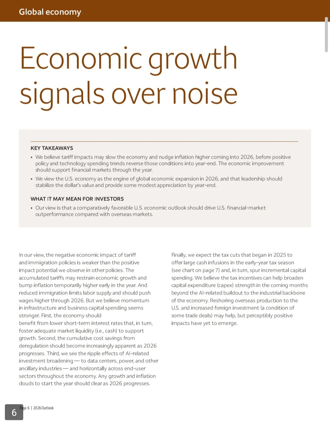 Wells Fargo富国银行|2026年投资展望报告