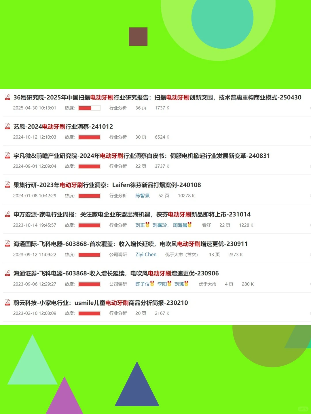 电动牙刷行业深度调研分析报告2025年