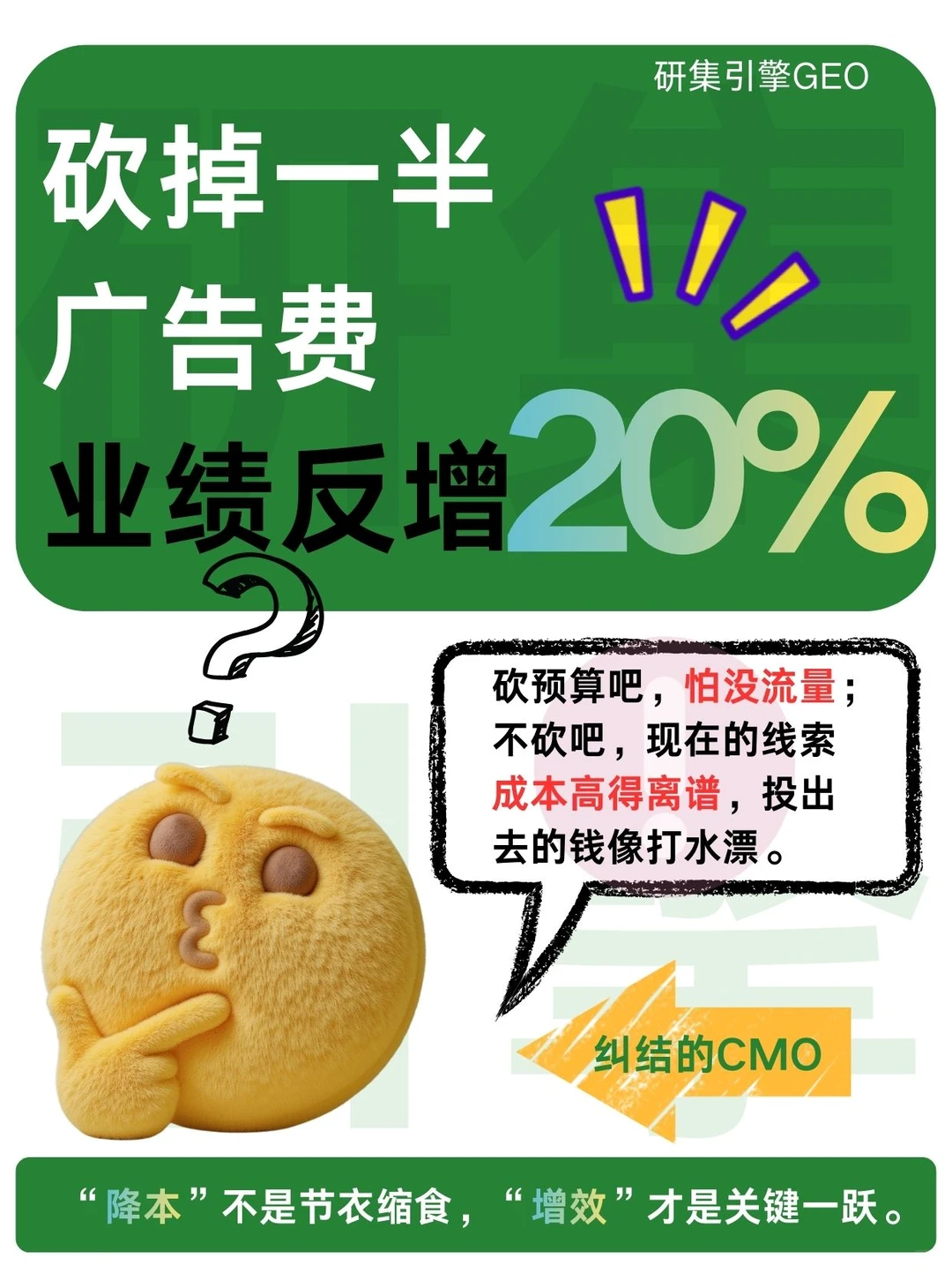 2026年广告费削减一半，业绩反而增长20%❓