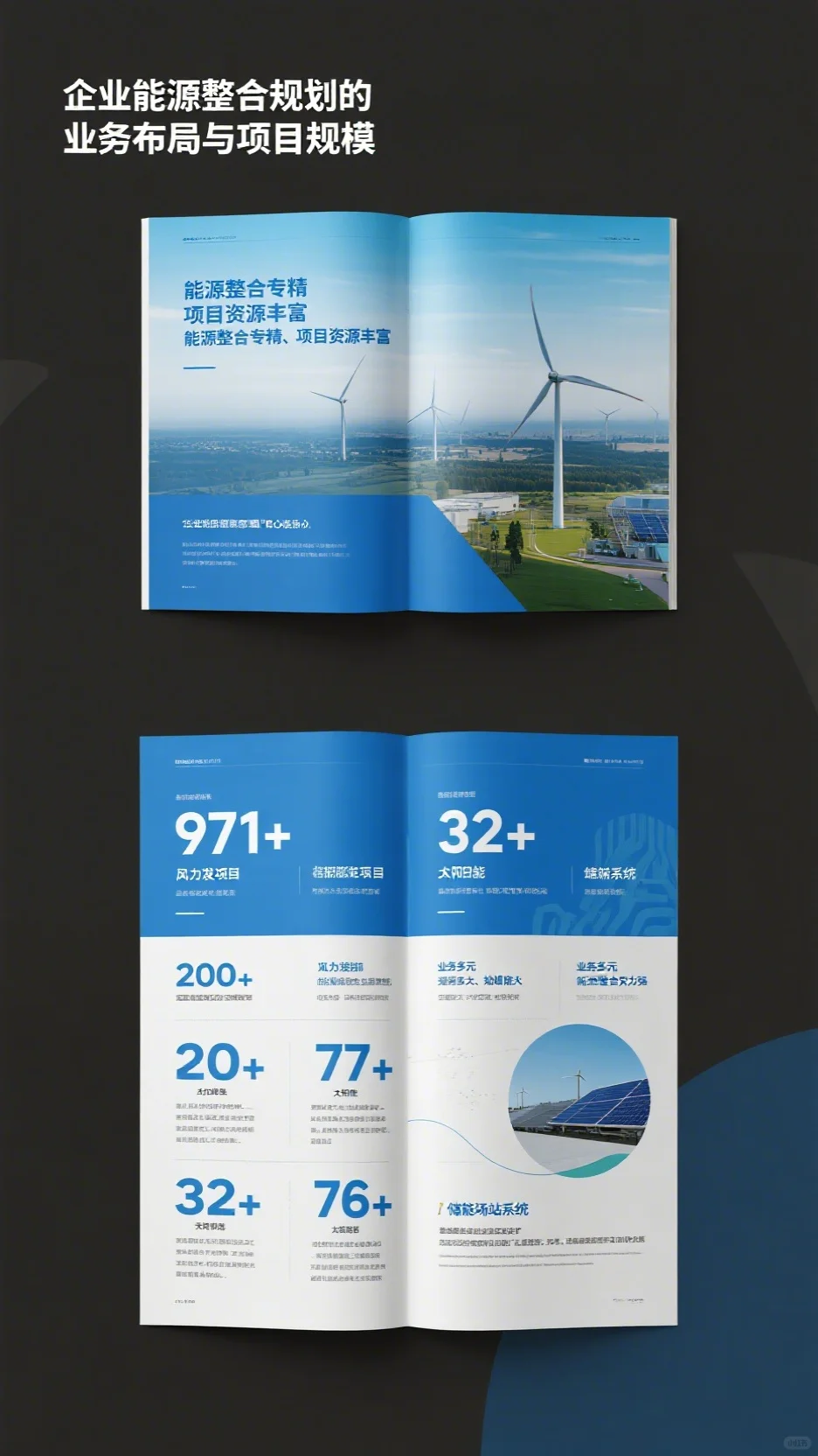 能源画册设计：企业能源整合规划服务展示