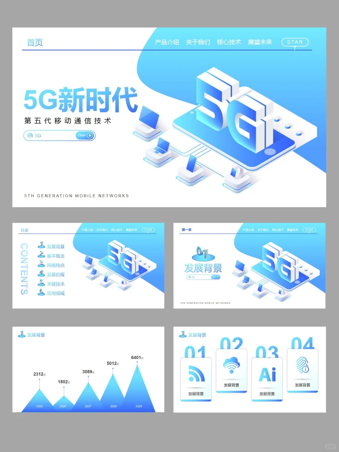NO.370 5G新时代介绍PPT