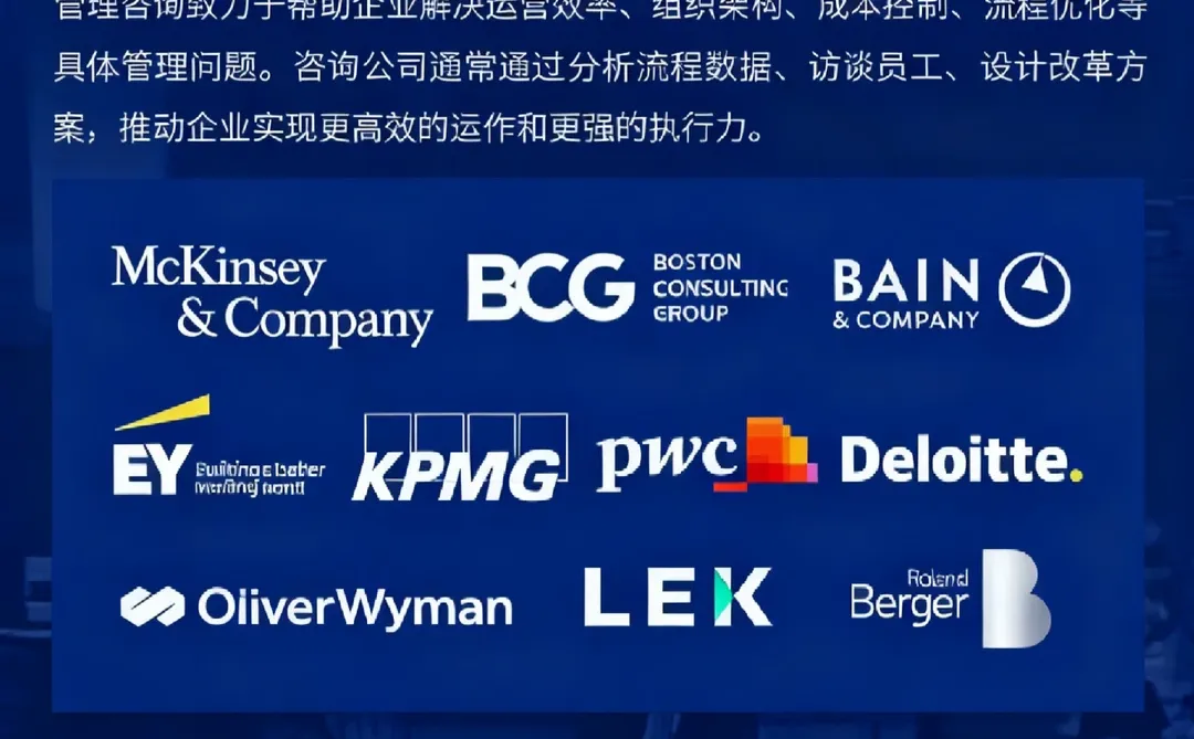 商科出来到底能干啥?起底咨询行业细分赛道