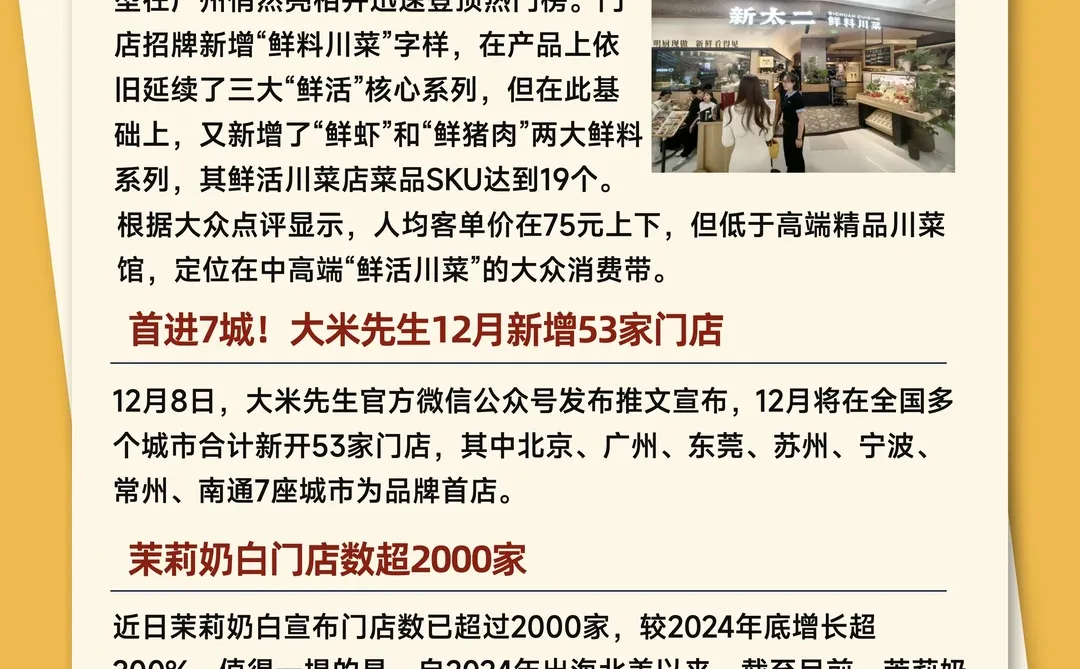 今天餐饮圈发生了哪些大事 12.16