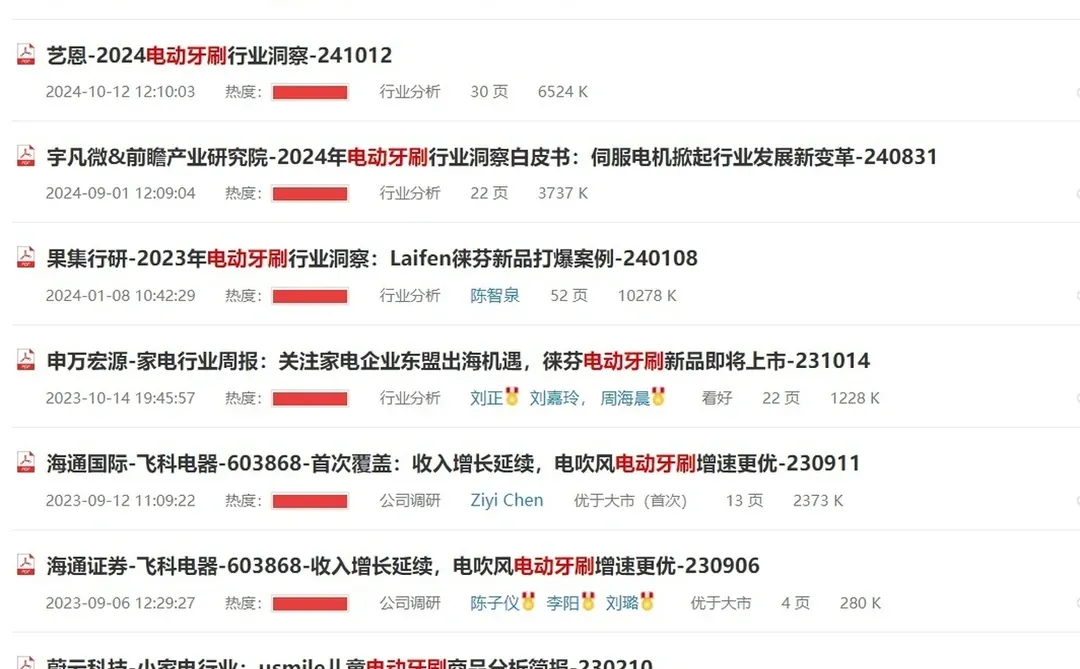 电动牙刷行业深度调研分析报告2025年
