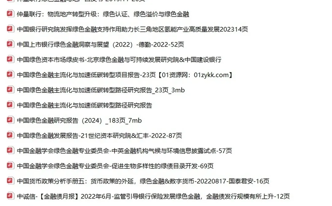 2025年绿色金融研究报告深度分析资料合