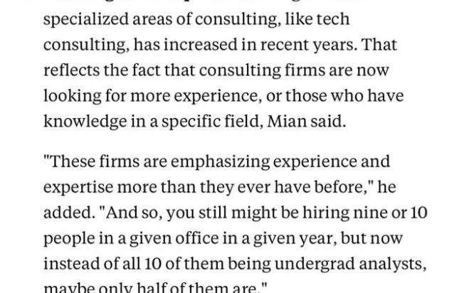 咨询，尤其是战略咨询的职业生涯将越发艰难